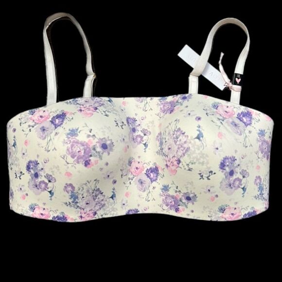 Victorias Secret Swim No-wire multi-way lightly Padded Bandeau Bikini top XL - Picture 1 of 3